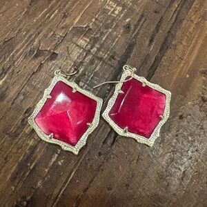 Kendra Scott pink Gemstone Earrings